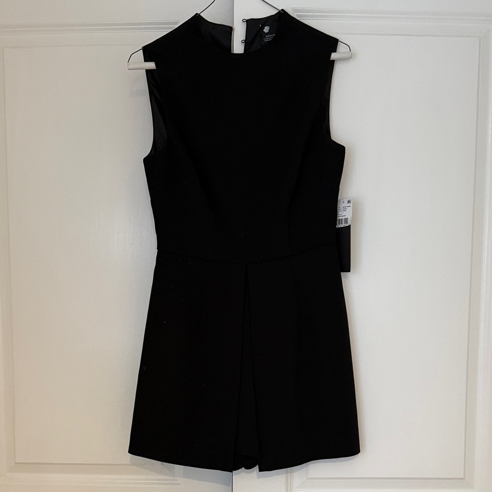 NWT Adrianna Papell Black Sleeveless Romper